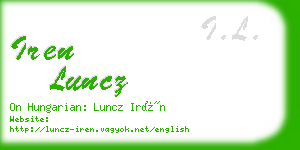 iren luncz business card